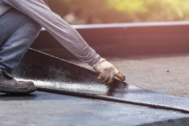 Professional Crawl Space Encapsulation technician working in Brockport, NY